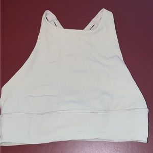 lululemon ribbed high-neck energy bra.